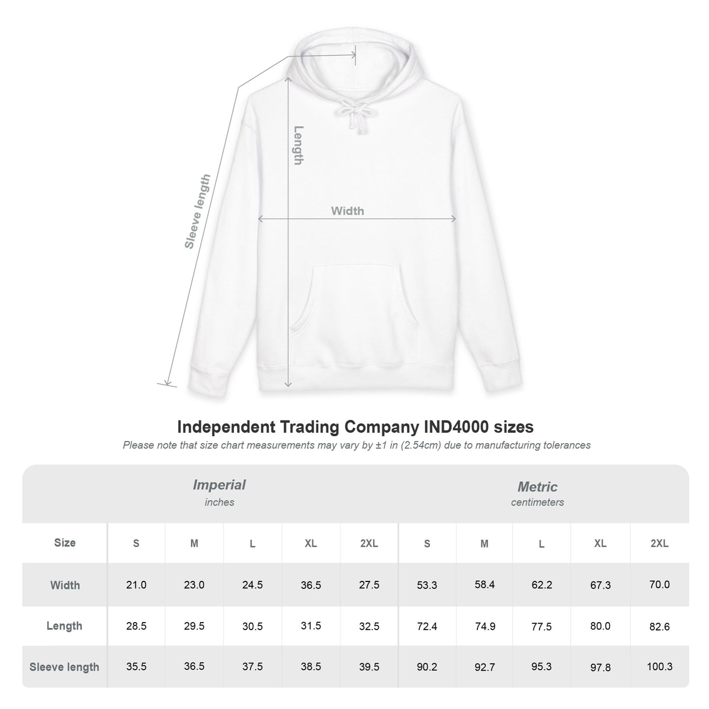 Classic White Hoodie — Heavyweight Pullover Sweatshirt